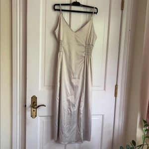 Zara silver midi dress size medium (would also fit a small)